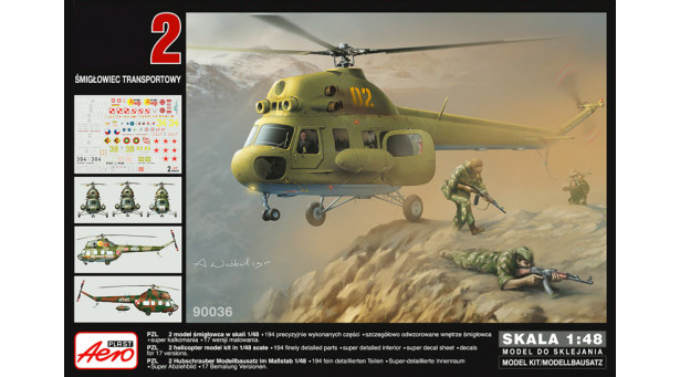 Вертолет КБ Миля Тип 2Т - 1/48 AEROPLAST 90036