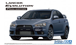 Mitsubishi Lancer Evolution Х 2.0 Final Edition 4WD (CZ4A) 2015 - AOSHIMA 057957 MODEL CAR No. 02 1/24
