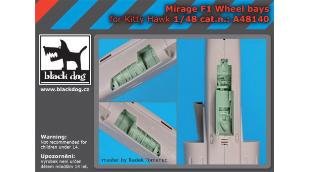 Mirage F1 Dassault. Ниши шасси (KITTY HAWK) - 1/48 BLACK DOG A48140. Ниши шасси