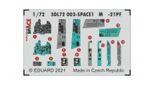 М+Г-21ПФ. 3D декали (EDUARD) - EDUARD 3DL72003 1/72