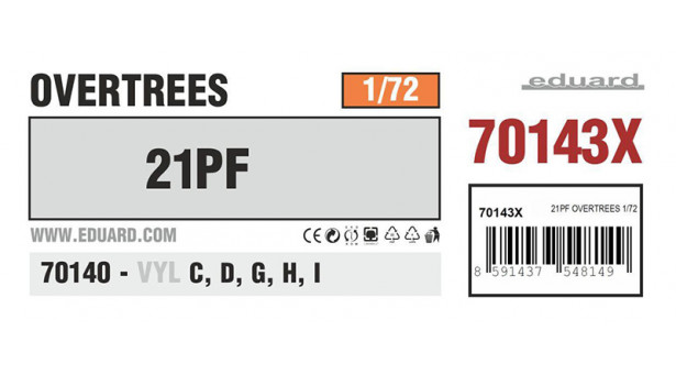 М+Г-21МФ - 1/72 EDUARD 70143X. OVERTREES