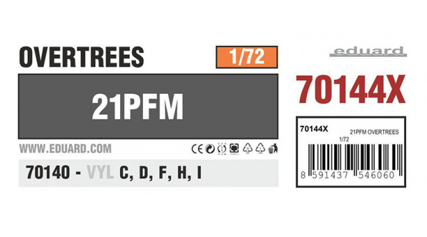 М+Г-21ПФМ - 1/72 EDUARD 70144X. OVERTREES