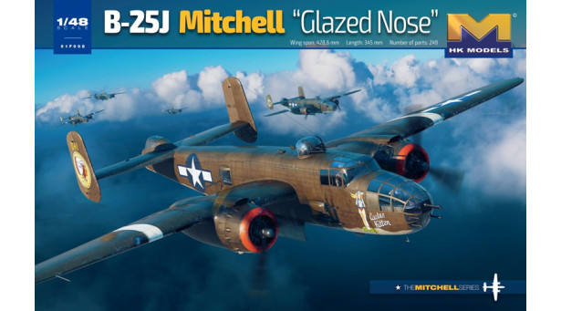 B-25J North American Aviation (NAA), Mitchell - 1/48 HK MODELS 01F008
