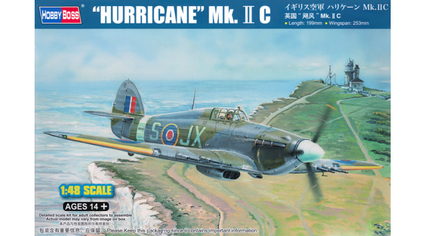 Hurricane Mk. IIc Hawker - 1/48 HOBBY BOSS 81778