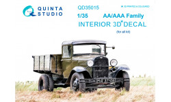 Автомобиль грузовой Тип АА/ААА. 3D декали - QUINTA STUDIO QD35015 1/35