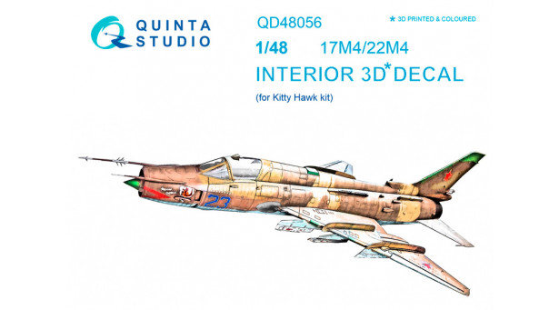 Истребитель-бомбардировщик КБ Сухого Тип 17/22М4. 3D декали (KITTY HAWK) - 1/48 QUINTA STUDIO QD48056