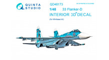 Истребитель КБ Сухого Тип 33. 3D декали (MINIBASE) - QUINTA STUDIO QD48173 1/48