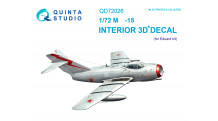 М+Г-15. 3D декали (EDUARD) - QUINTA STUDIO QD72026 1/72
