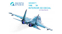 Бомбардировщик КБ Сухого Тип 34. 3D декали (HOBBY BOSS) - QUINTA STUDIO QD48071 1/48