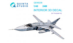 Бомбардировщик КБ Сухого Тип 24М. 3D декали (TRUMPETER) - QUINTA STUDIO QD48238 1/48