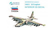 Штурмовик КБ Сухого Тип 25/К. 3D декали (ЗВЕЗДА) - QUINTA STUDIO QD48249 1/48