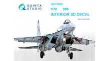 Истребитель КБ Сухого Тип 35С. 3D декали (GREAT WALL HOBBY) - QUINTA STUDIO QD72060 1/72