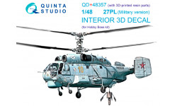 Вертолет КБ Камова Тип 27. 3D декали (HOBBY BOSS) - QUINTA STUDIO QD+48357 1/48