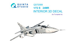 Самолет-разведчик КБ Сухого Тип 24МР. 3D декали (TRUMPETER) - QUINTA STUDIO QD72089 1/72