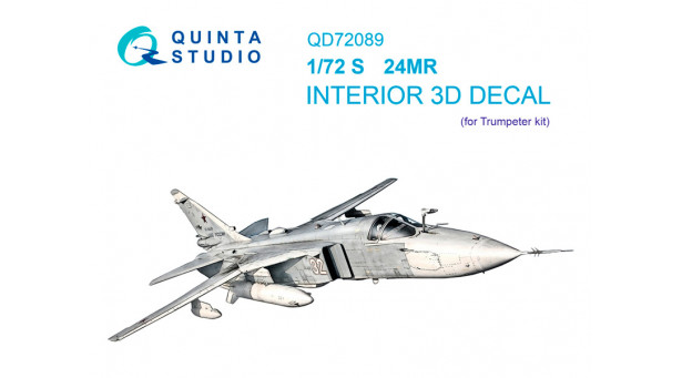 Самолет-разведчик КБ Сухого Тип 24МР, Fencer-E. 3D декали (TRUMPETER) - 1/72 QUINTA STUDIO QD72089