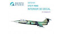 F-104G Lockheed, Starfighter. 3D декали (HASEGAWA) - QUINTA STUDIO QD72100 1/72