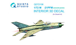 М+Г-21ПФМ. 3D декали (EDUARD) - QUINTA STUDIO QD72108 1/72