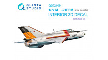 М+Г-21ПФМ. 3D декали (EDUARD) - QUINTA STUDIO QD72109 1/72