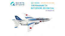 T-4 Kawasaki. 3D декали (HASEGAWA) - QUINTA STUDIO QD+48349 1/48