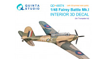 Battle Mk I Fairey. 3D декали (TRUMPETER) - QUINTA STUDIO QD+48574 1/48