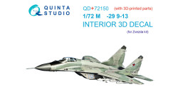 М+Г-29С (9-13). 3D декали (ЗВЕЗДА) - QUINTA STUDIO QD+72150 1/72