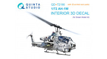 AH-1W Bell SuperCobra, Whiskey Cobra. 3D декали (DREAM MODEL) - QUINTA STUDIO QD+72190 1/72