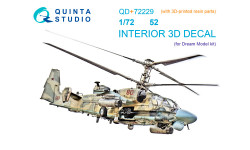 Вертолет КБ Камова Тип 52. 3D декали (DREAM MODEL) - QUINTA STUDIO QD+72229 1/72