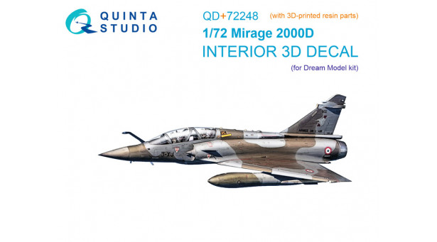 Mirage 2000D Dassault. 3D декали (DREAM MODEL) - 1/72 QUINTA STUDIO QD+72248