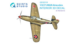 P-39N-1/Q-5/Q-15/Q-20 Bell, Airacobra. 3D декали (KITTY HAWK) - QUINTA STUDIO QD32216 1/32