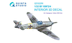 Bf 109F-2/F-4 Messerschmitt. 3D декали (HASEGAWA) - QUINTA STUDIO QD32256 1/32