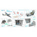 Bf 109F-2/F-4 Messerschmitt, Friedrich. 3D декали (HASEGAWA) - 1/32 QUINTA STUDIO QD32256 Bf 109F-2/F-4 Messerschmitt, Friedrich. 3D декали (HASEGAWA) - 1/32 QUINTA STUDIO QD32256
