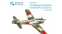 Ki-84-Ia Nakajima, Hayate. 3D декали (HASEGAWA) - QUINTA STUDIO QD32266 1/32