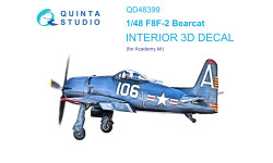 F8F-2 Grumman, Bearcat. 3D декали (ACADEMY) - QUINTA STUDIO QD48399 1/48