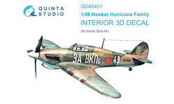 Hurricane Mk. I/II Hawker. 3D декали (HOBBY BOSS) - QUINTA STUDIO QD48401 1/48