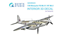 Mosquito FB Mk. VI & NF Mk. II De Havilland. 3D декали (TAMIYA) - QUINTA STUDIO QD48424 1/48