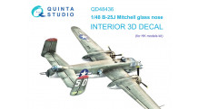 B-25J North American, Mitchell. 3D декали (HK MODELS) - QUINTA STUDIO QD48436 1/48