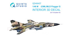 М+Г-23МЛ/МЛД. 3D декали (TRUMPETER) - QUINTA STUDIO QD48457 1/48