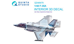 F-35A Lockheed Martin, Lightning II. 3D декали (KITTY HAWK) - QUINTA STUDIO QD48479 1/48