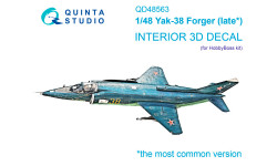 Штурмовик палубный КБ Яковлева Тип 38/Тип 38М. 3D декали (HOBBY BOSS) - QUINTA STUDIO QD48563 1/48