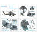 AH-64A Boeing, McDonnell Douglas, Apache, Peten. 3D декали (HASEGAWA) - 1/48 QUINTA STUDIO QD48571