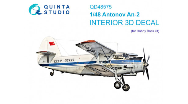Ан-2 Антонов, Colt. 3D декали (HOBBY BOSS) - 1/48 QUINTA STUDIO QD48575 Ан-2 Антонов, Colt. 3D декали (HOBBY BOSS) - 1/48 QUINTA STUDIO QD48575