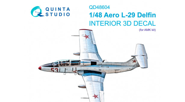 L-29 Aero, Delfin, Maya. 3D декали (AMK) - 1/48 QUINTA STUDIO QD48604 L-29 Aero, Delfin, Maya. 3D декали (AMK) - 1/48 QUINTA STUDIO QD48604