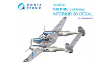 P-38J Lockheed, Lightning. 3D декали (HASEGAWA) - QUINTA STUDIO QD48643 1/48