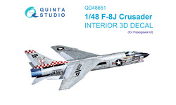 F-8J Vought, Crusader. 3D декали (HASEGAWA) - QUINTA STUDIO QD48651 1/48