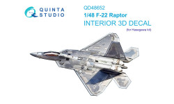F-22A Lockheed Martin, Raptor (HASEGAWA) - QUINTA STUDIO QD48652 1/48