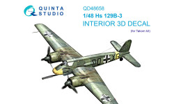 Hs 129B-3 Henschel. 3D декали (TAKOM) - QUINTA STUDIO QD48658 1/48