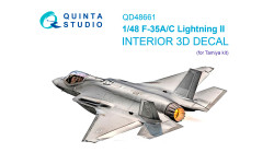 F-35A/C Lockheed Martin, Lightning II. 3D декали (TAMIYA) - QUINTA STUDIO QD48661 1/48