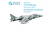 AV-8B Harrier II McDonnell Douglas. 3D декали (HASEGAWA) - QUINTA STUDIO QD72130 1/72