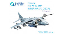 AV-8B Harrier II McDonnell Douglas. 3D декали (HASEGAWA) - QUINTA STUDIO QD72134 1/72