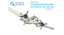 Beaufort Mk I Bristol. 3D декали (AIRFIX) - QUINTA STUDIO QD72138 1/72